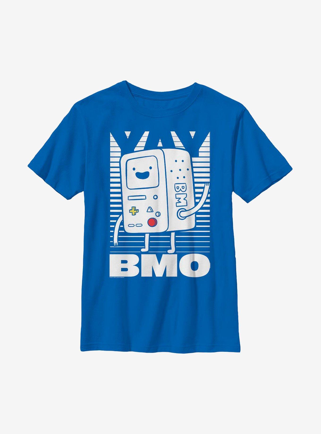 Adventure Time Yay BMO Youth T-Shirt, ROYAL, hi-res