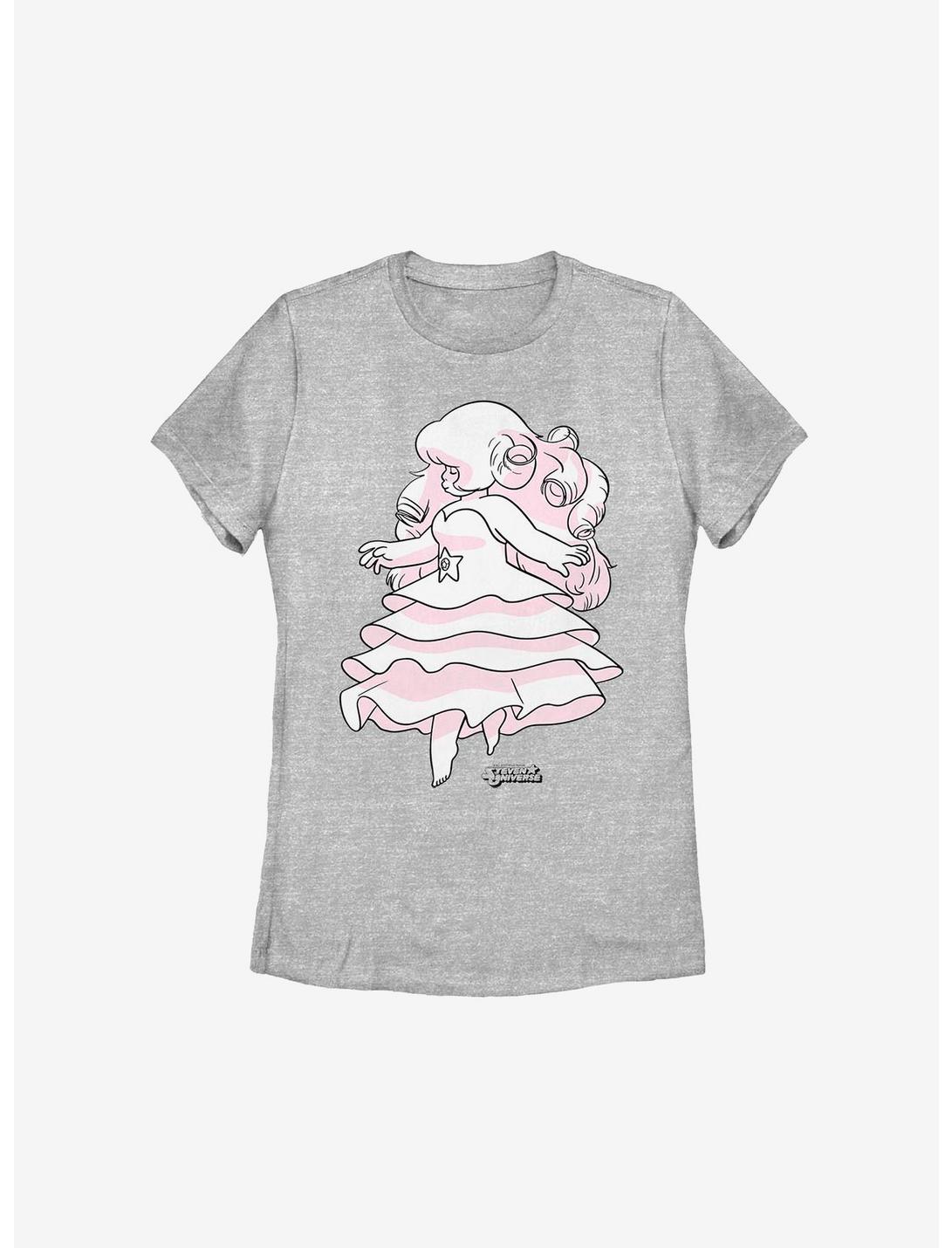 Steven Universe Rose Sketch Womens T-Shirt, ATH HTR, hi-res