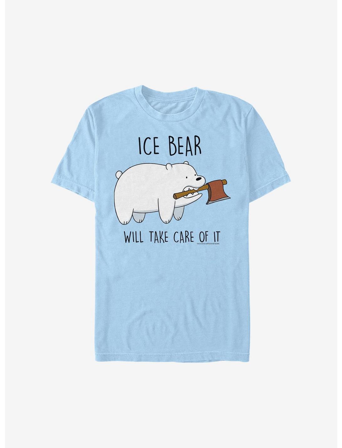 We Bare Bears Ice Bear Take Care T-Shirt, LT BLUE, hi-res