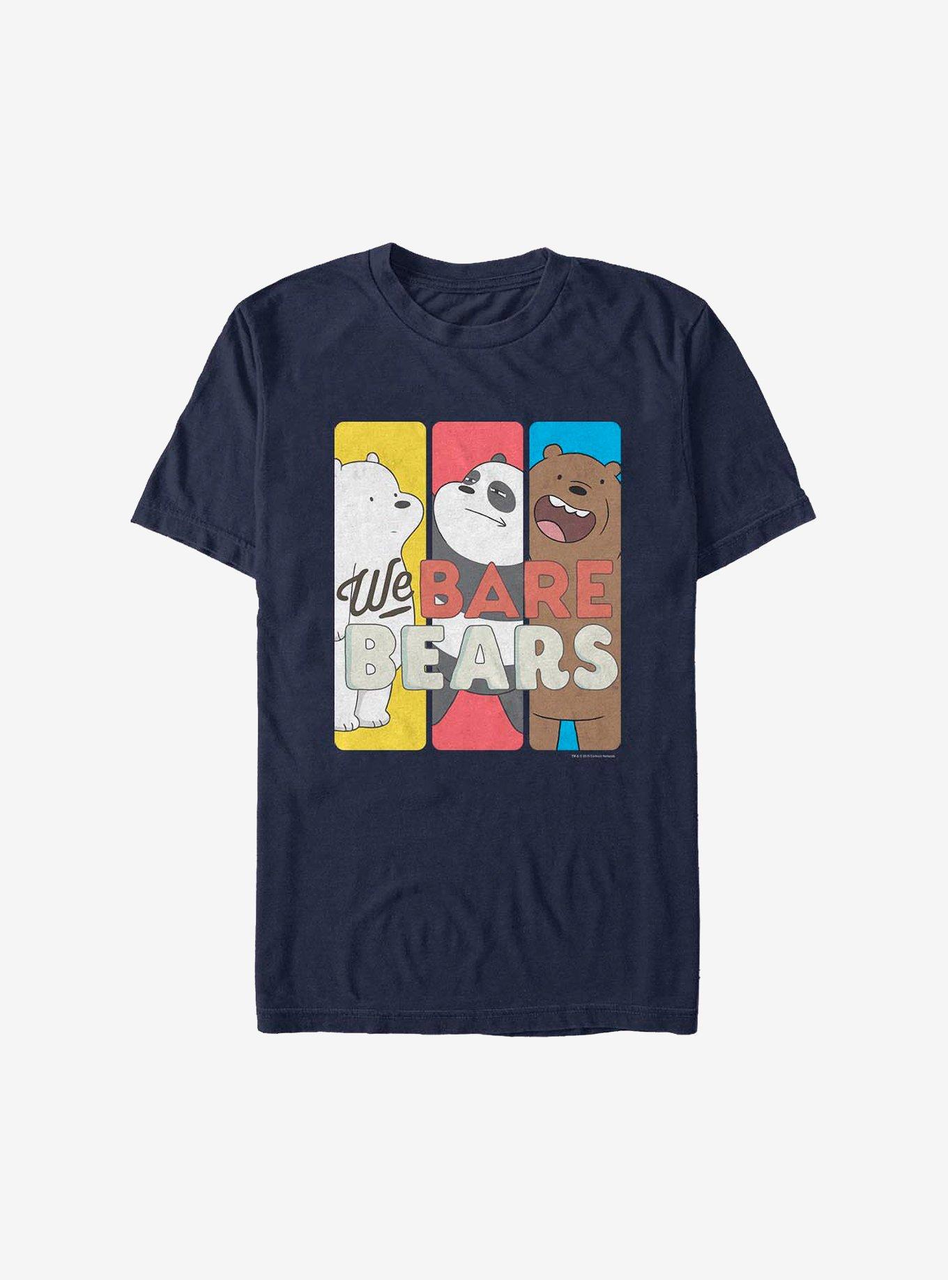 We Bare Bears Tri Bears T-Shirt, NAVY, hi-res