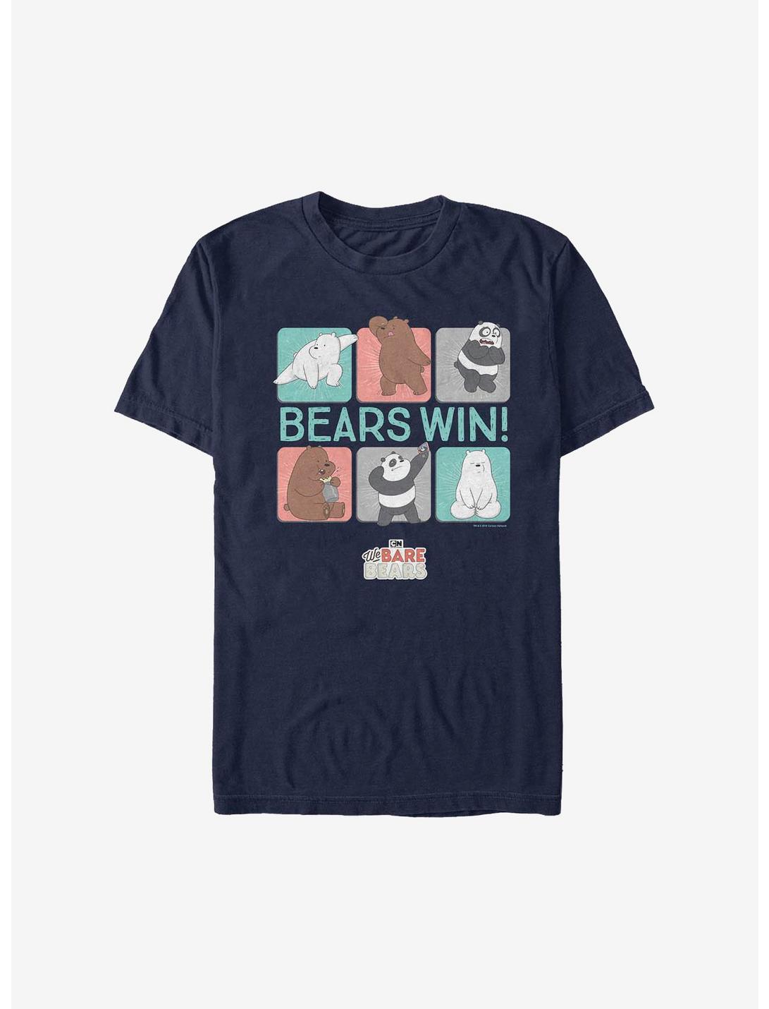 We Bare Bears Win Bears T-Shirt, NAVY, hi-res