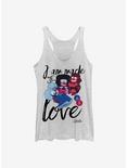 Steven Universe I Am Made Of Love Womens Tank Top, WHITE HTR, hi-res