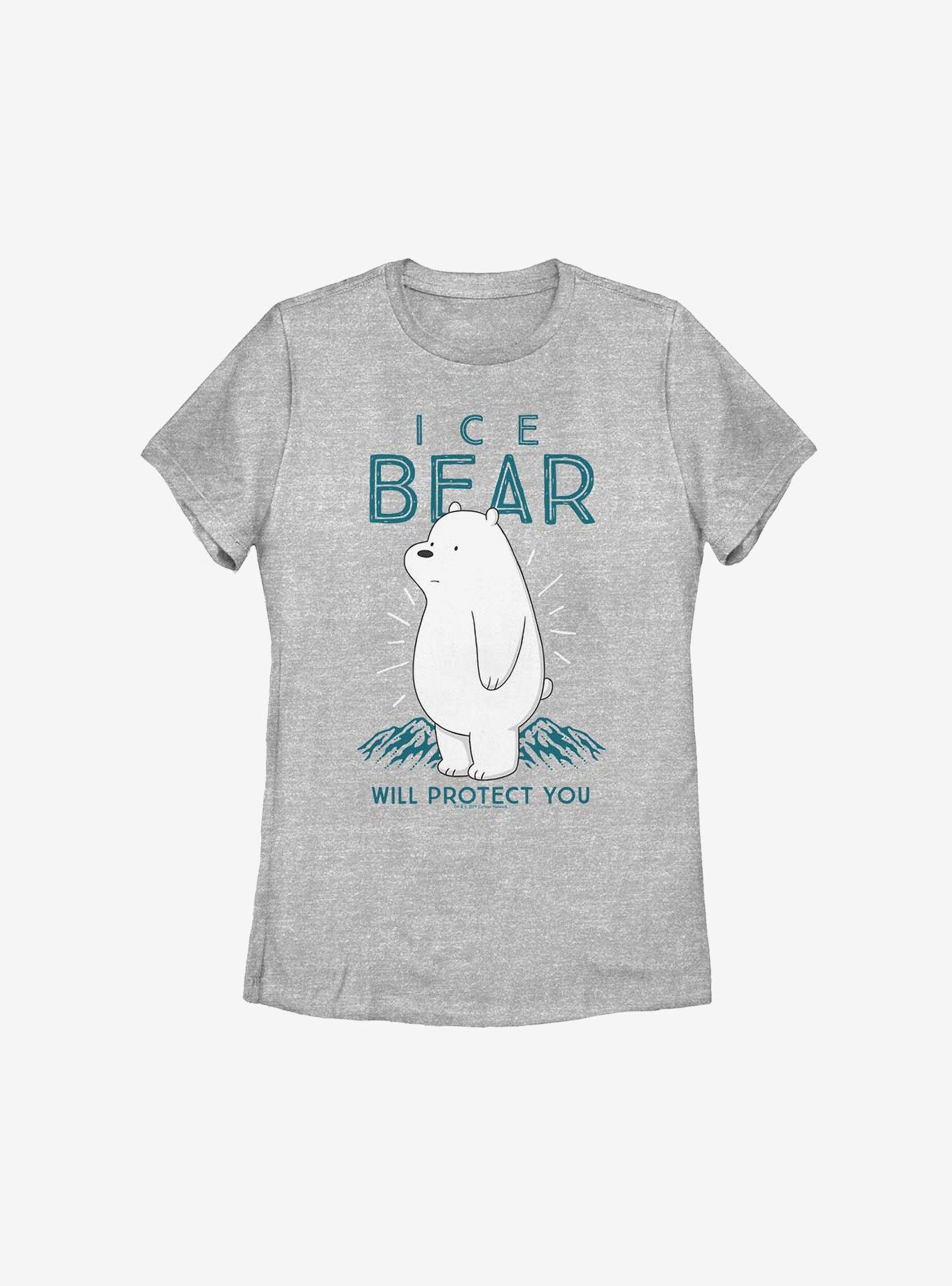 We Bare Bears Ice Bear Womens T-Shirt, ATH HTR, hi-res