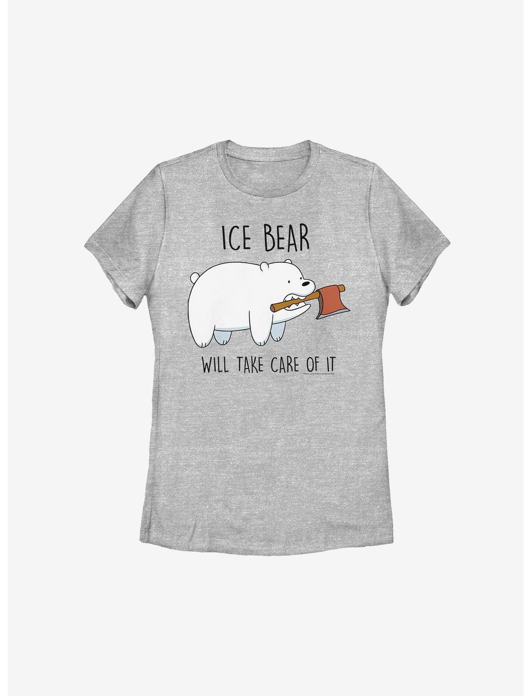We Bare Bears Ice Bear Take Care Womens T-Shirt, ATH HTR, hi-res