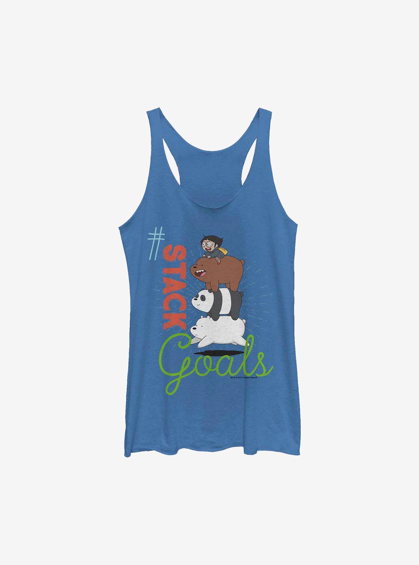 We Bare Bears Stack Goals Womens Tank Top, , hi-res