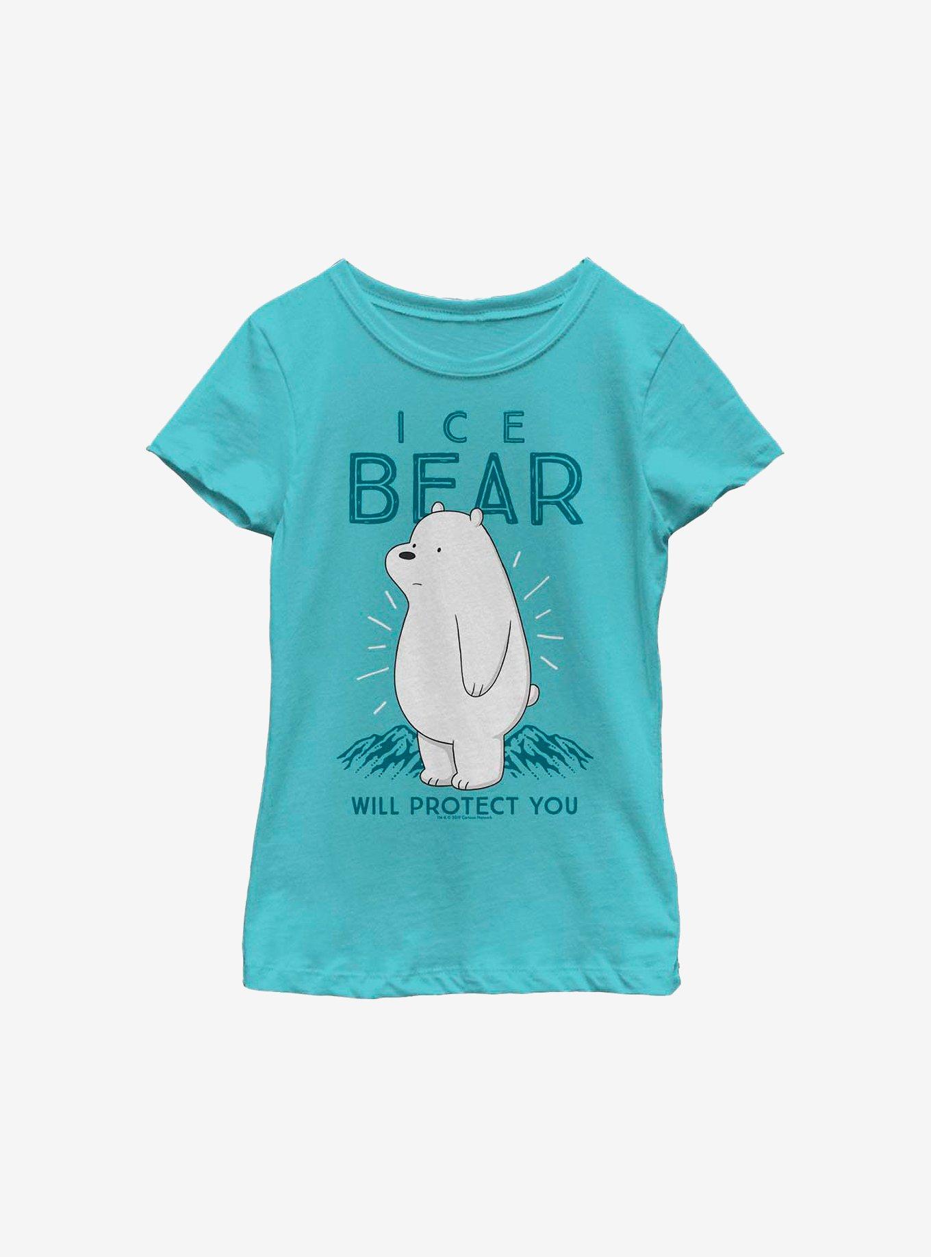 We Bare Bears Ice Bear Youth Girls T Shirt Blue Boxlunch 
