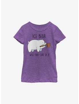 We Bare Bears Ice Bear Take Care Youth Girls T-Shirt, , hi-res