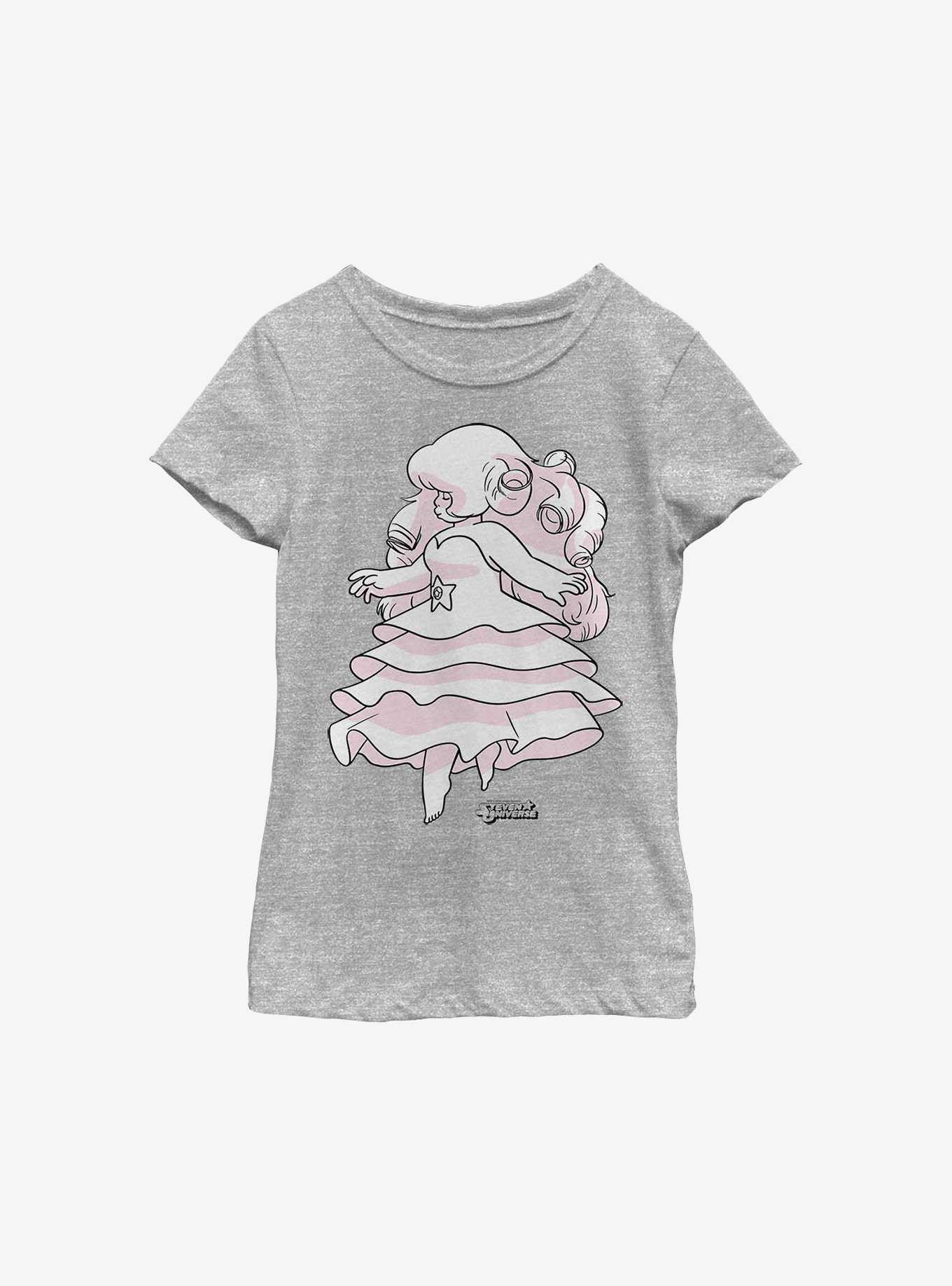 Steven Universe Rose Sketch Youth Girls T-Shirt, , hi-res
