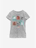 We Bare Bears Win Bears Youth Girls T-Shirt, ATH HTR, hi-res