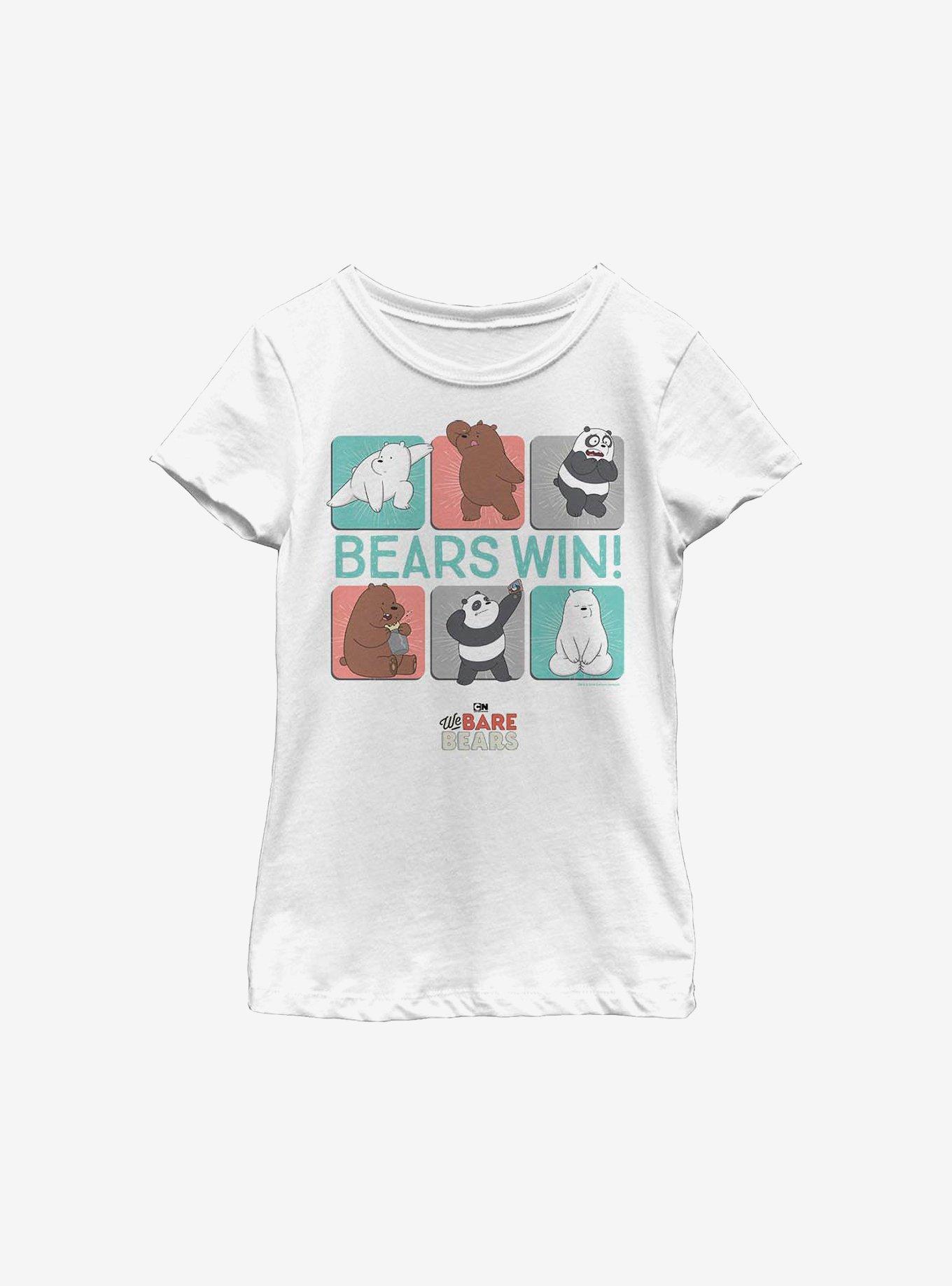 We Bare Bears Win Bears Youth Girls T-Shirt, , hi-res