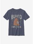 We Bare Bears Bare Burrito Youth T-Shirt, NAVY HTR, hi-res