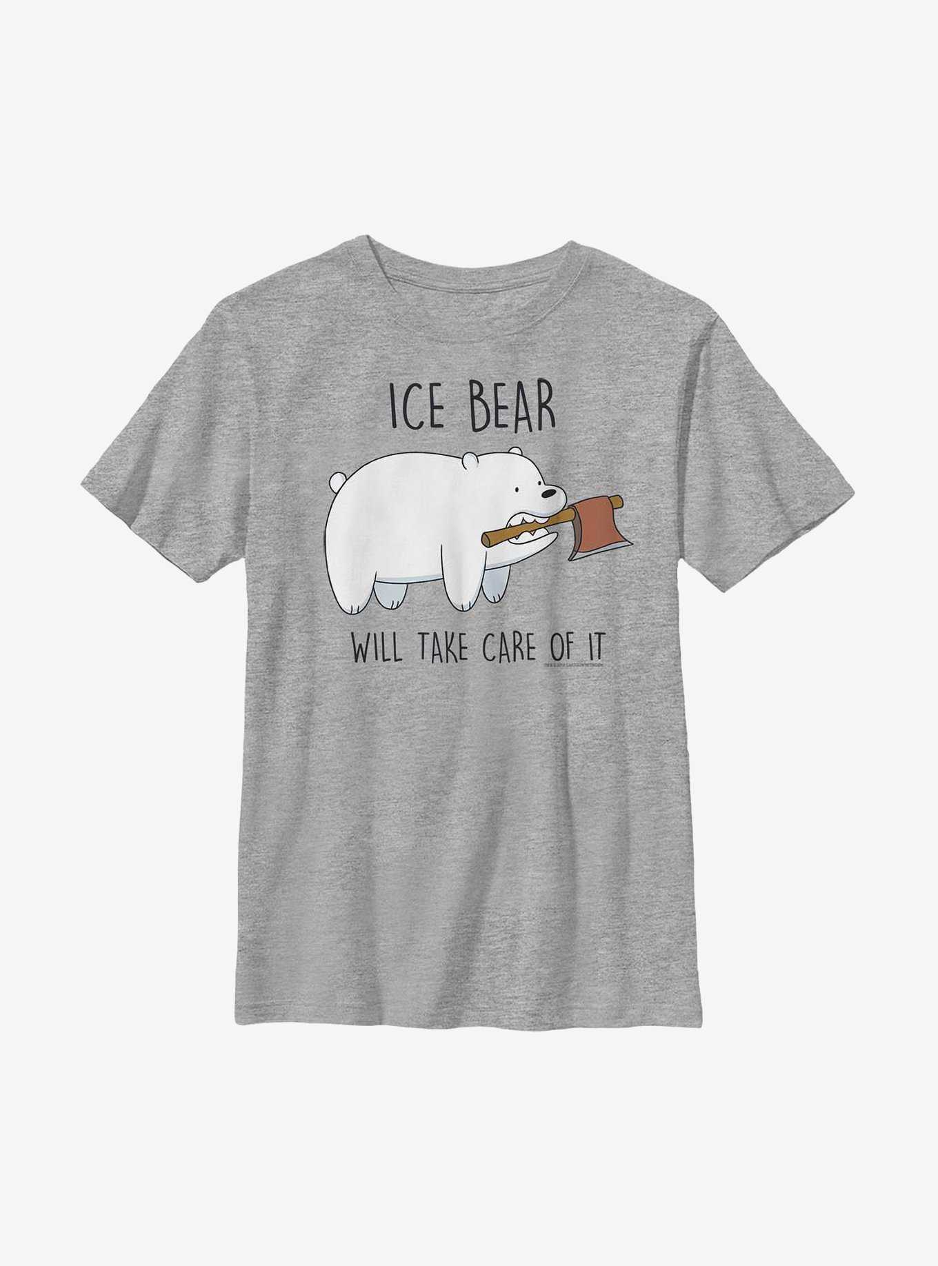 We Bare Bears Ice Bear Take Care Youth T-Shirt, , hi-res