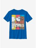 Plus Size We Bare Bears Tri Bears Youth T-Shirt, ROYAL, hi-res