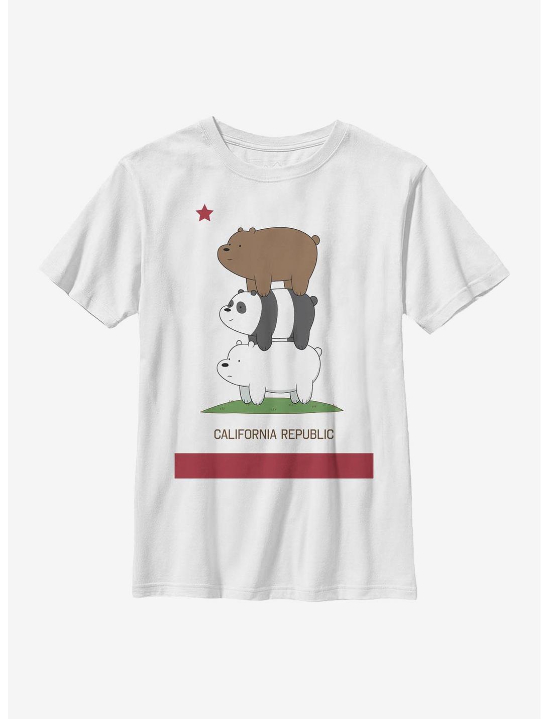 We Bare Bears We Bare Republic Youth T-Shirt, WHITE, hi-res