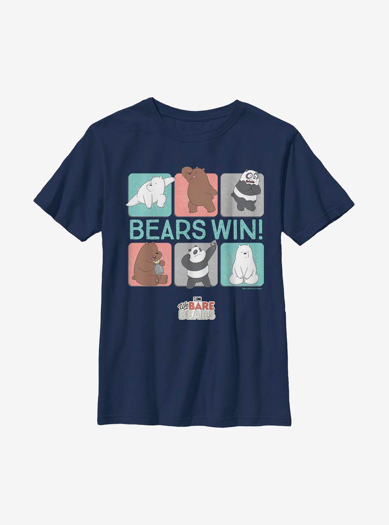 We Bare Bears Win Bears Youth T-Shirt, , hi-res