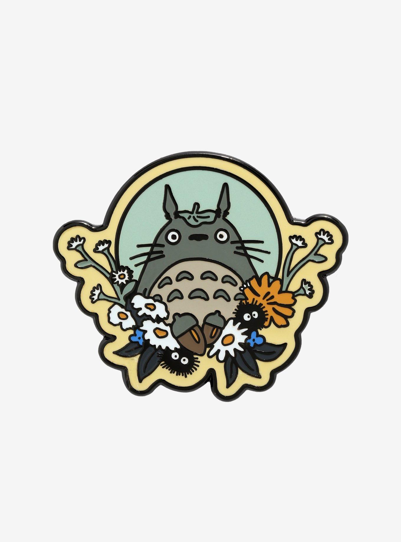 Studio Ghibli My Neighbor Totoro Floral Enamel Pin, , hi-res