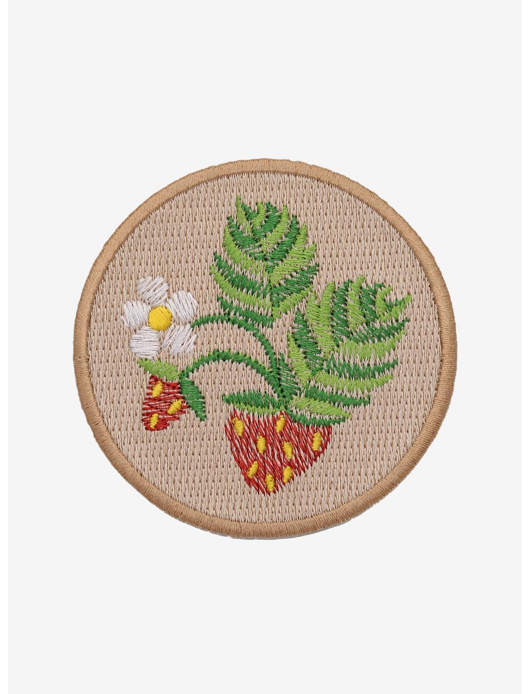 Strawberry Embroidery Patch, , hi-res