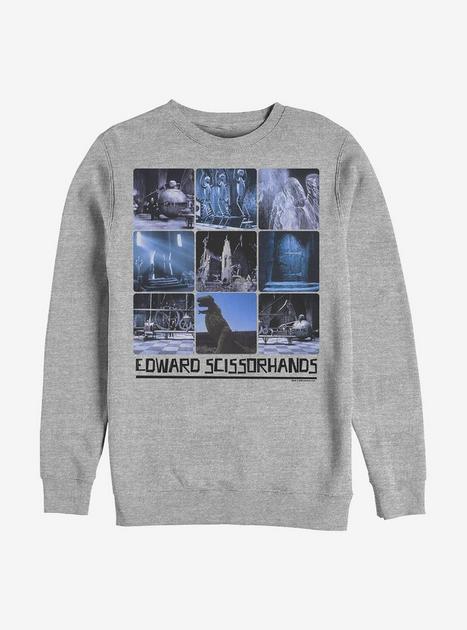 Edward Scissorhands Boxed Photos Crew Sweatshirt - GREY | Hot Topic