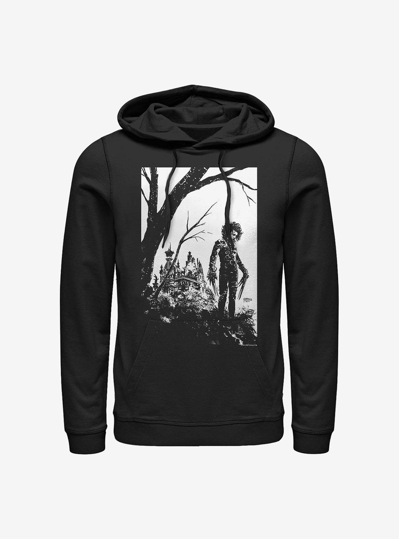 Edward Scissorhands Black And White Cover Hoodie Hot Topic Web Exclusive, , hi-res