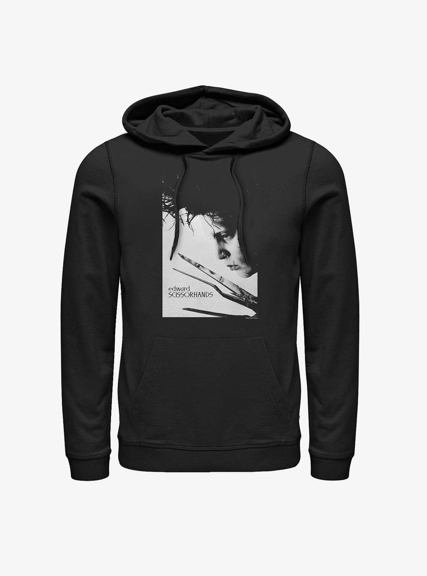 Edward Scissorhands Close Up Poster Hoodie