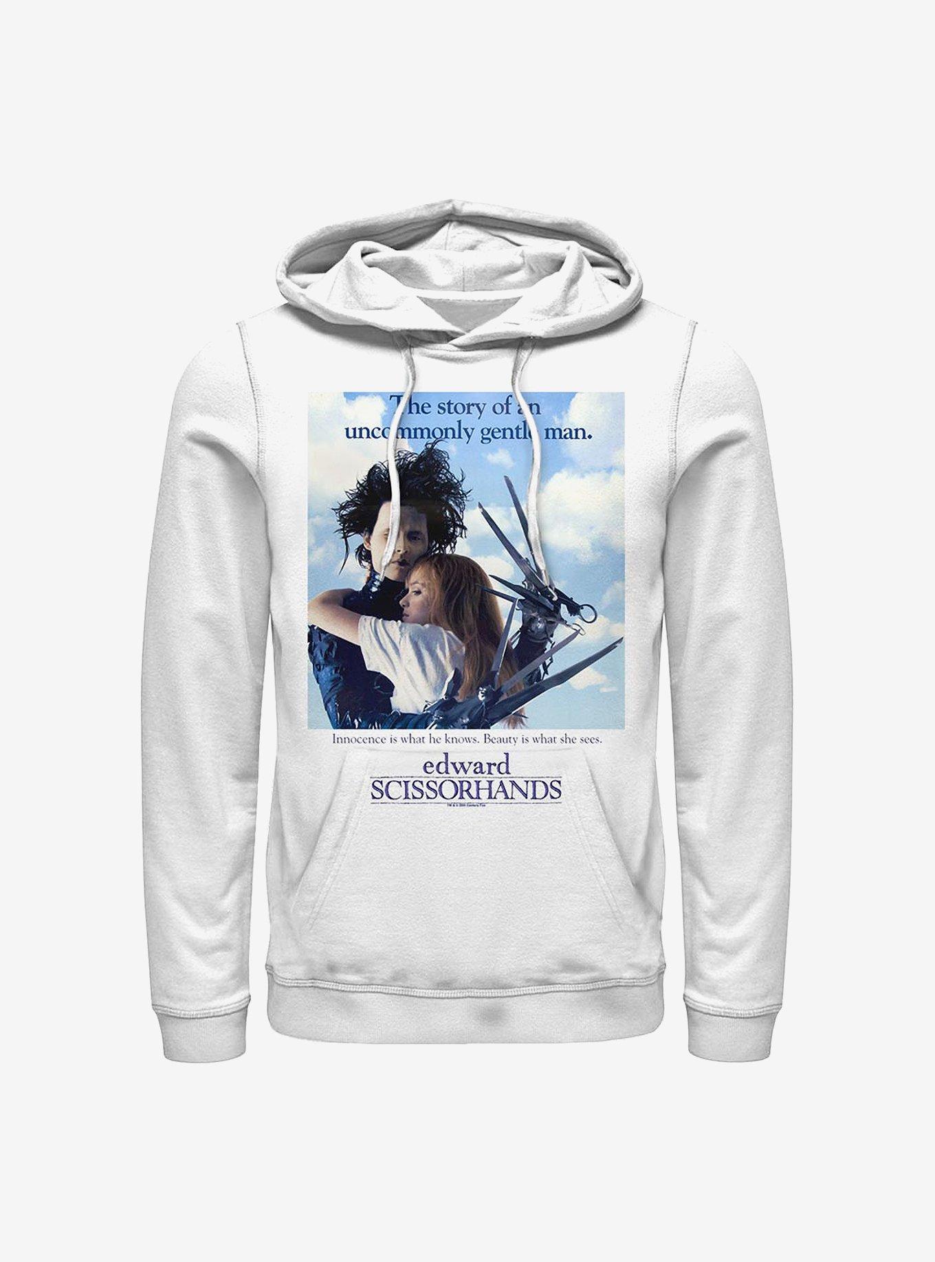 Edward Scissorhands Couple Poster Hoodie, WHITE, hi-res