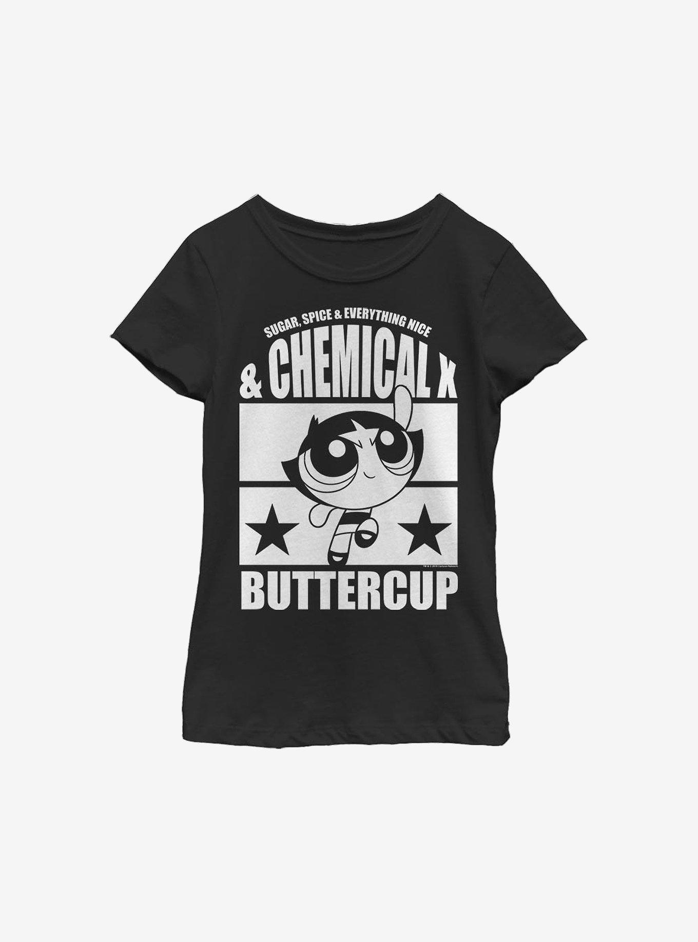 The Powerpuff Girls Street Buttercup Youth Girls T-Shirt, BLACK, hi-res