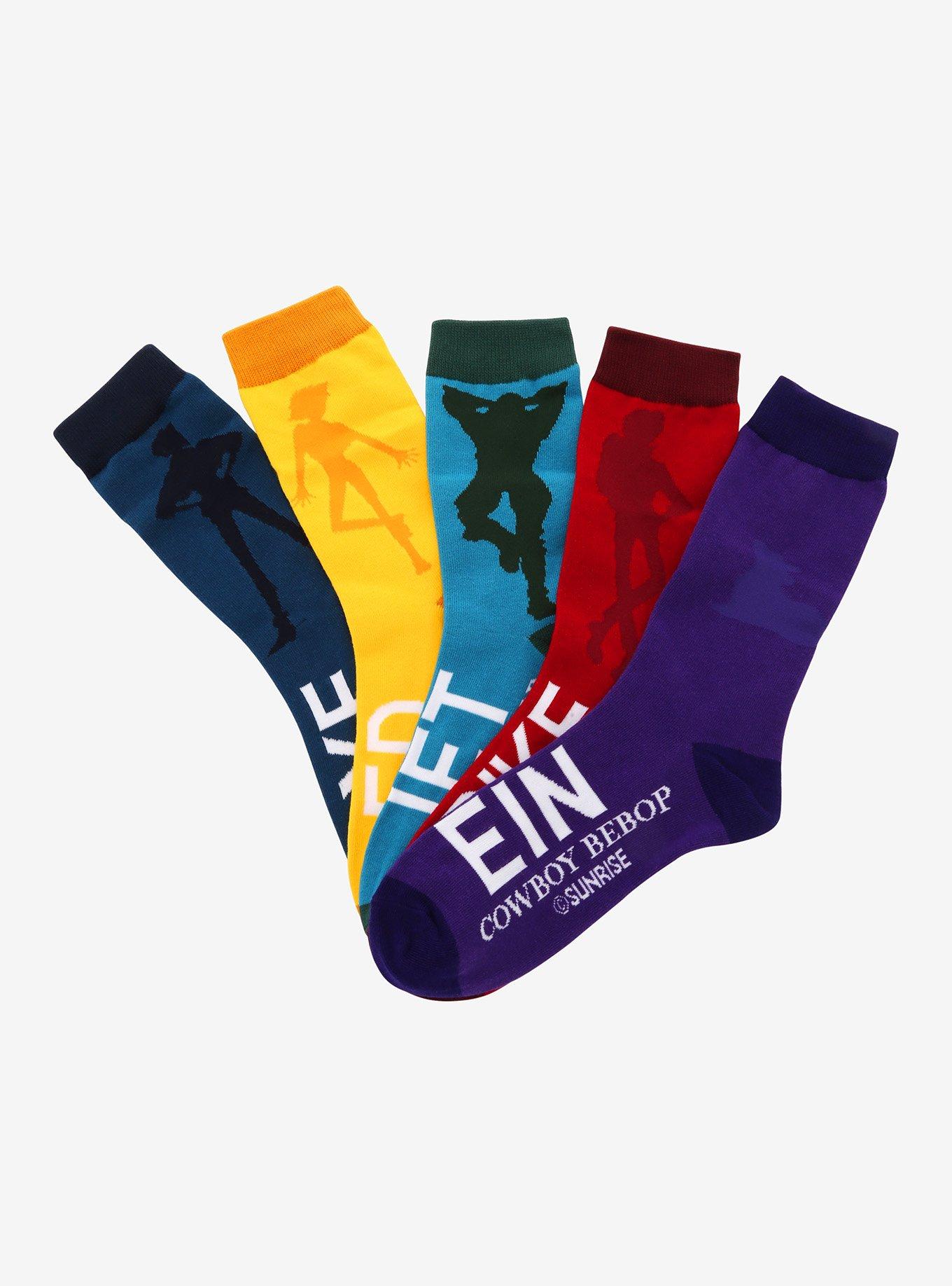 Cowboy Bebop Crew Socks 5 Pair, , hi-res