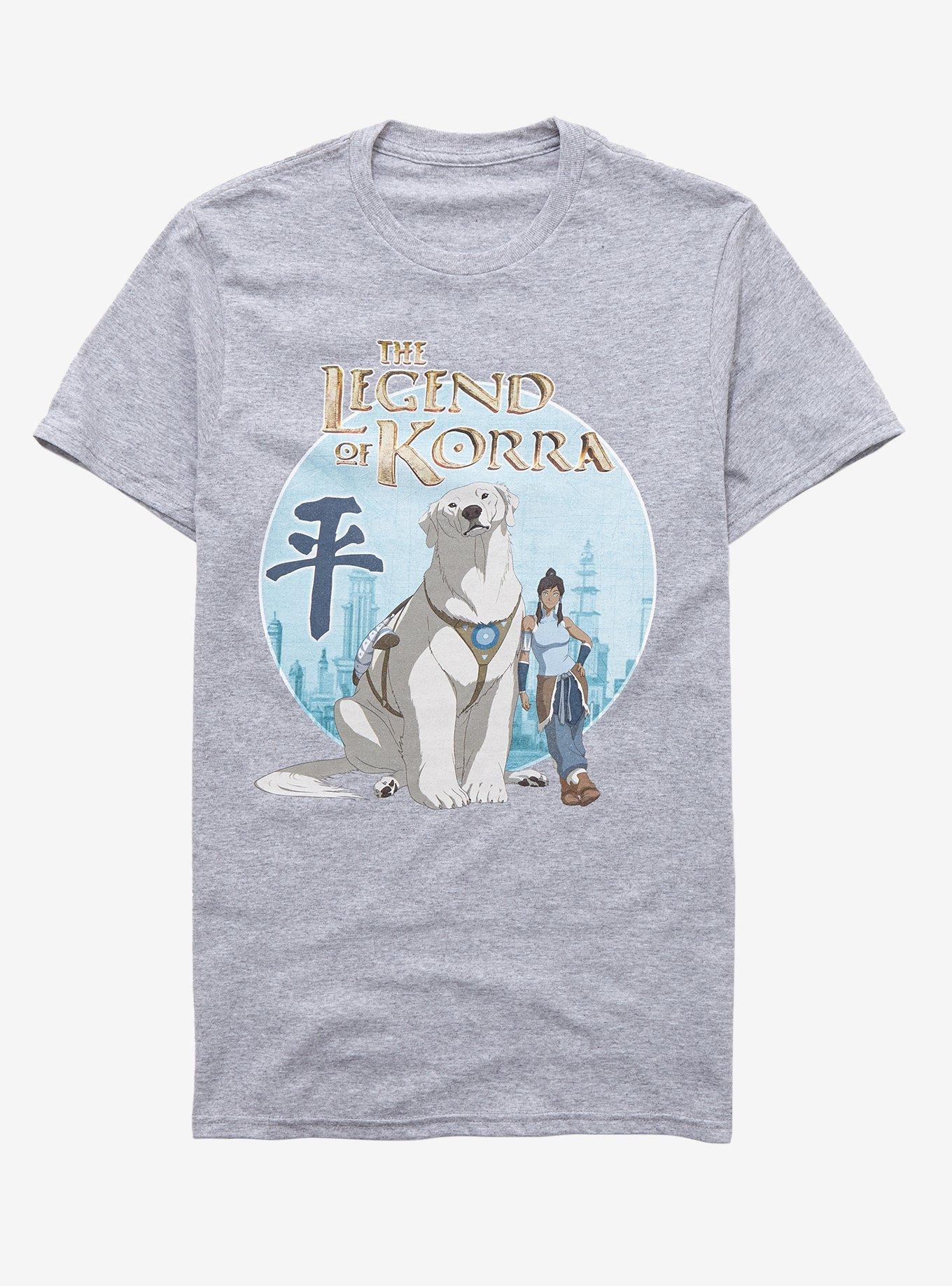 The Legend Of Korra Naga & Korra T-Shirt, HEATHER, hi-res