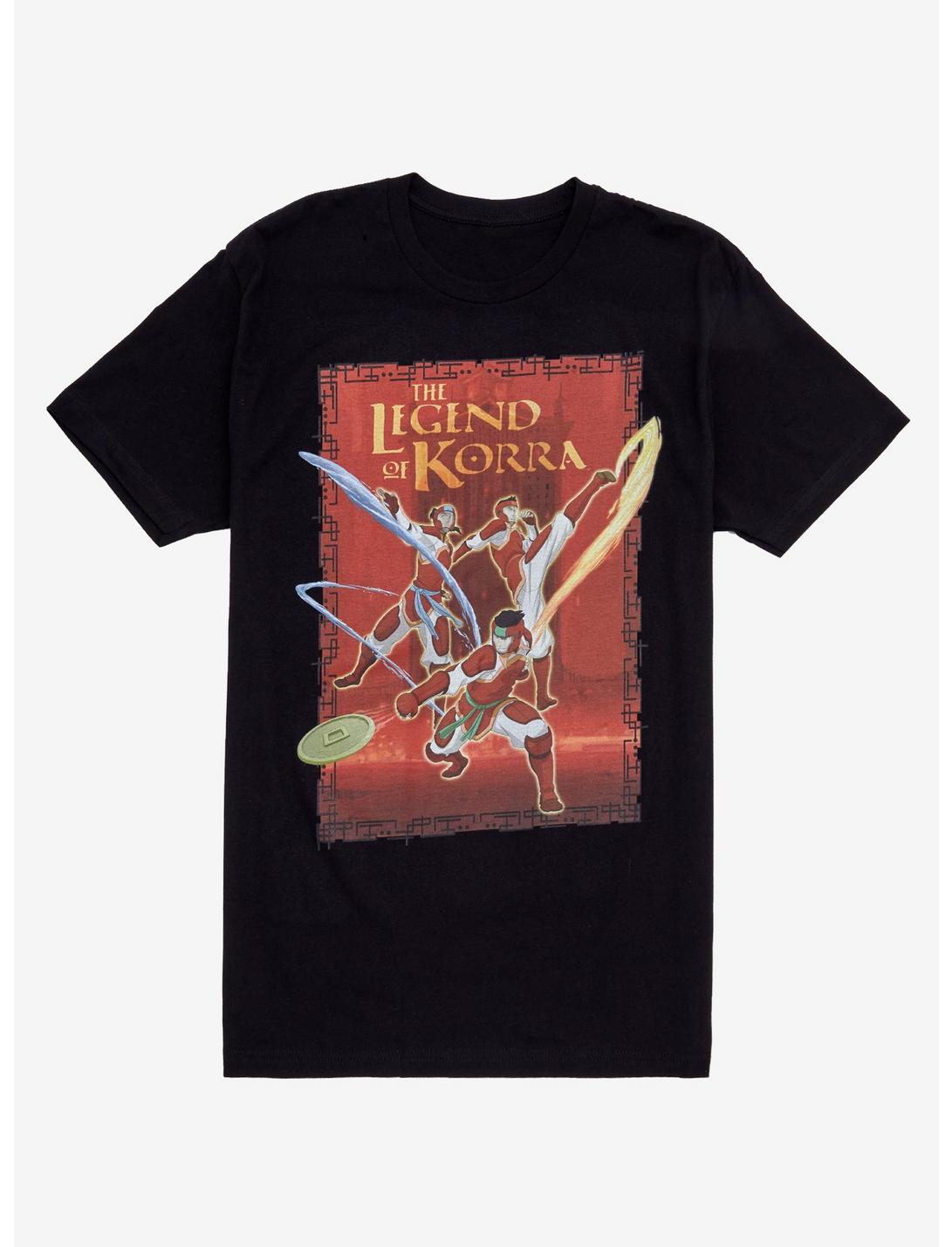 The Legend Of Korra Fire Ferretd Pro-Bending Team T-Shirt, BLACK, hi-res