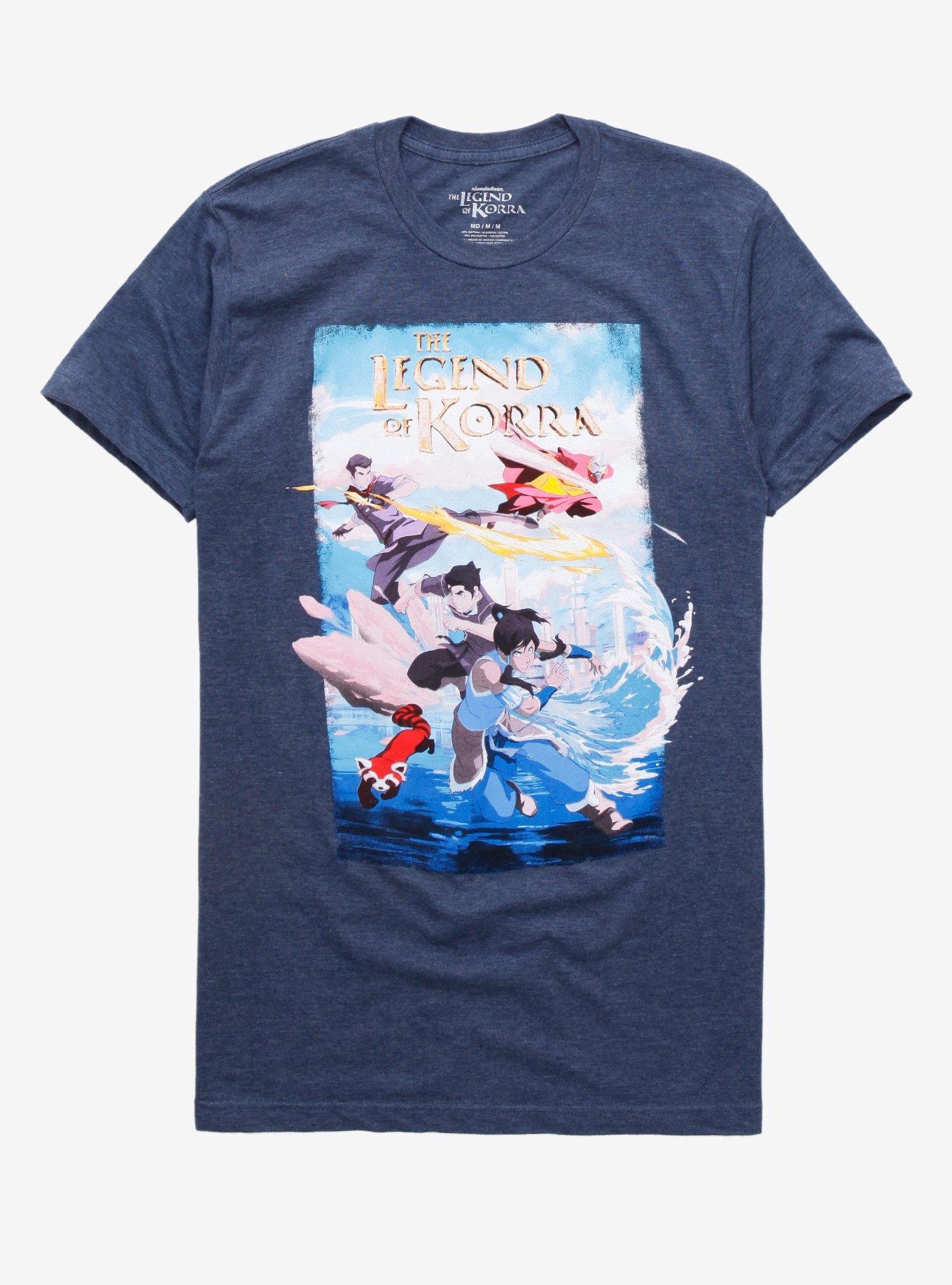 The Legend Of Korra Group T-Shirt, NAVY, hi-res