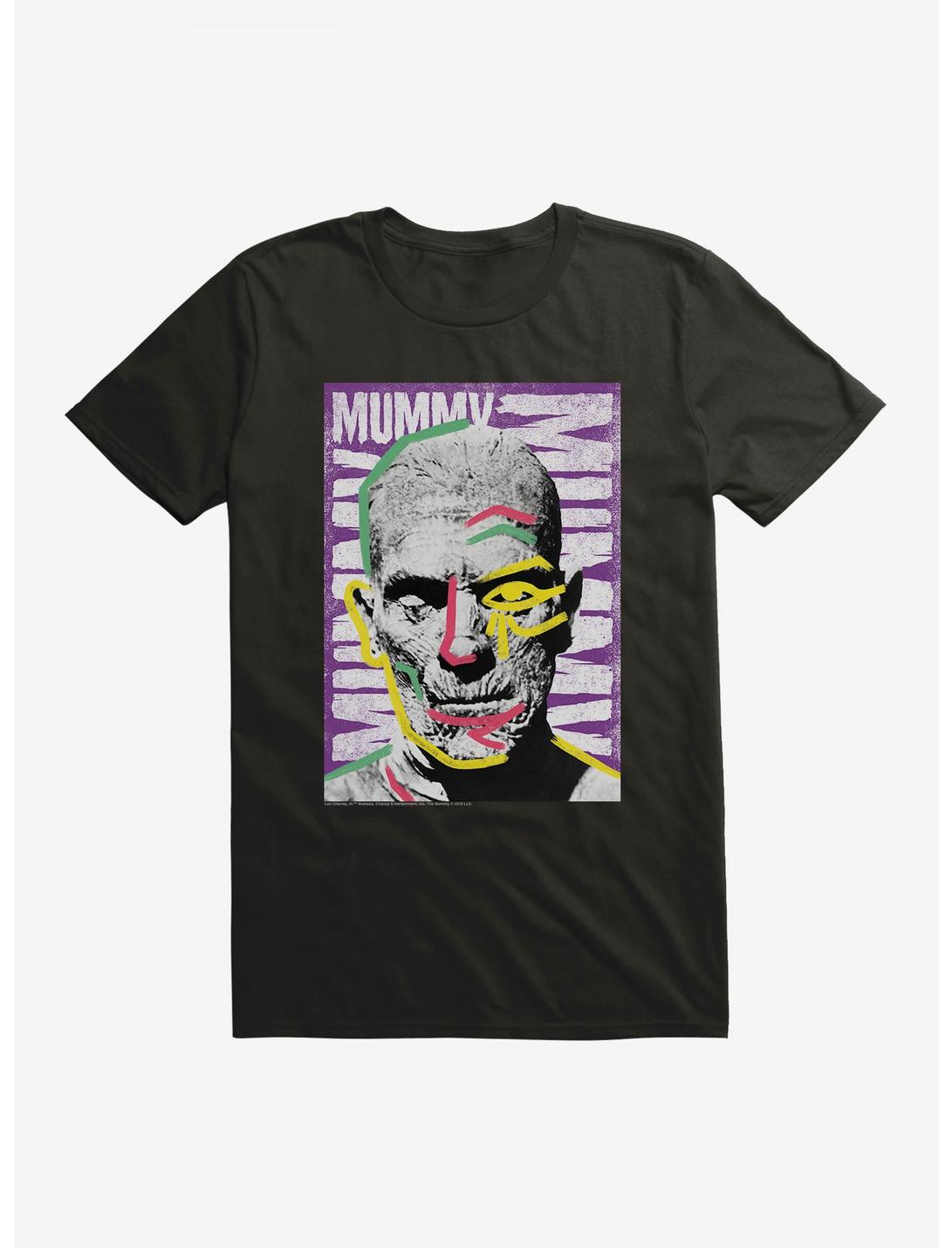 Universal Monsters The Mummy Face Paint T-Shirt, BLACK, hi-res