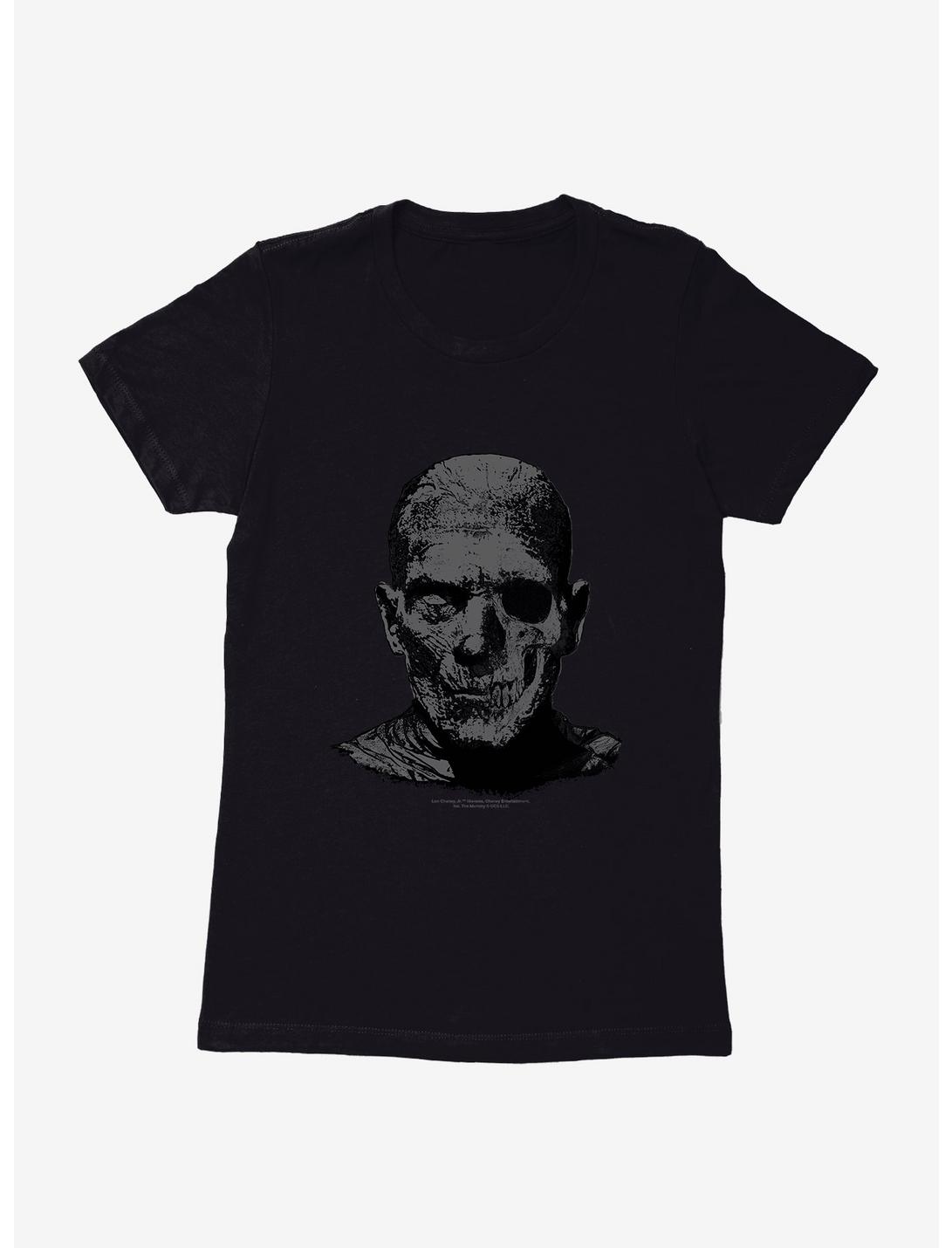 Universal Monsters The Mummy Skull Face Womens T-Shirt, BLACK, hi-res