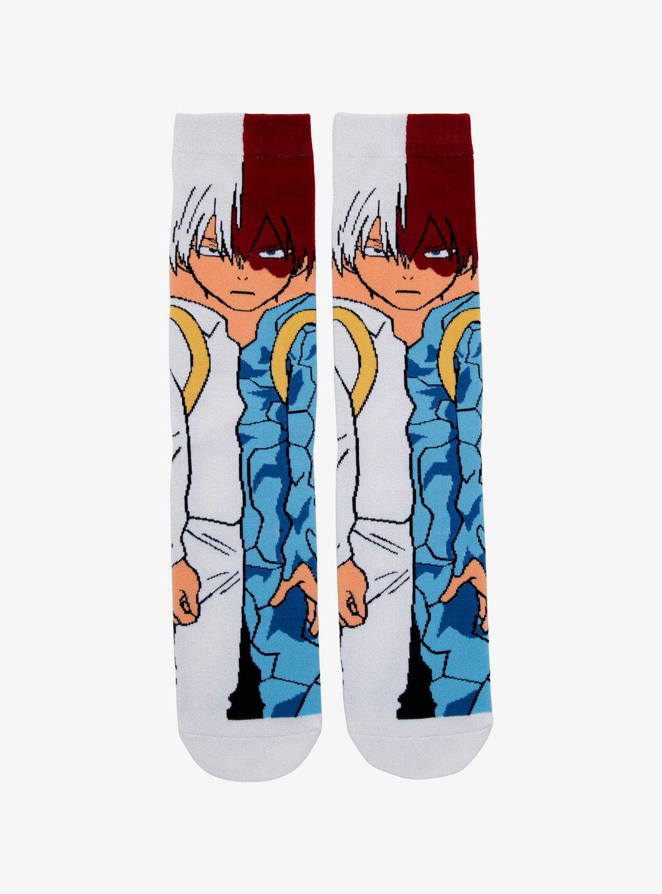 My Hero Academia Todoroki Crew Socks, , hi-res