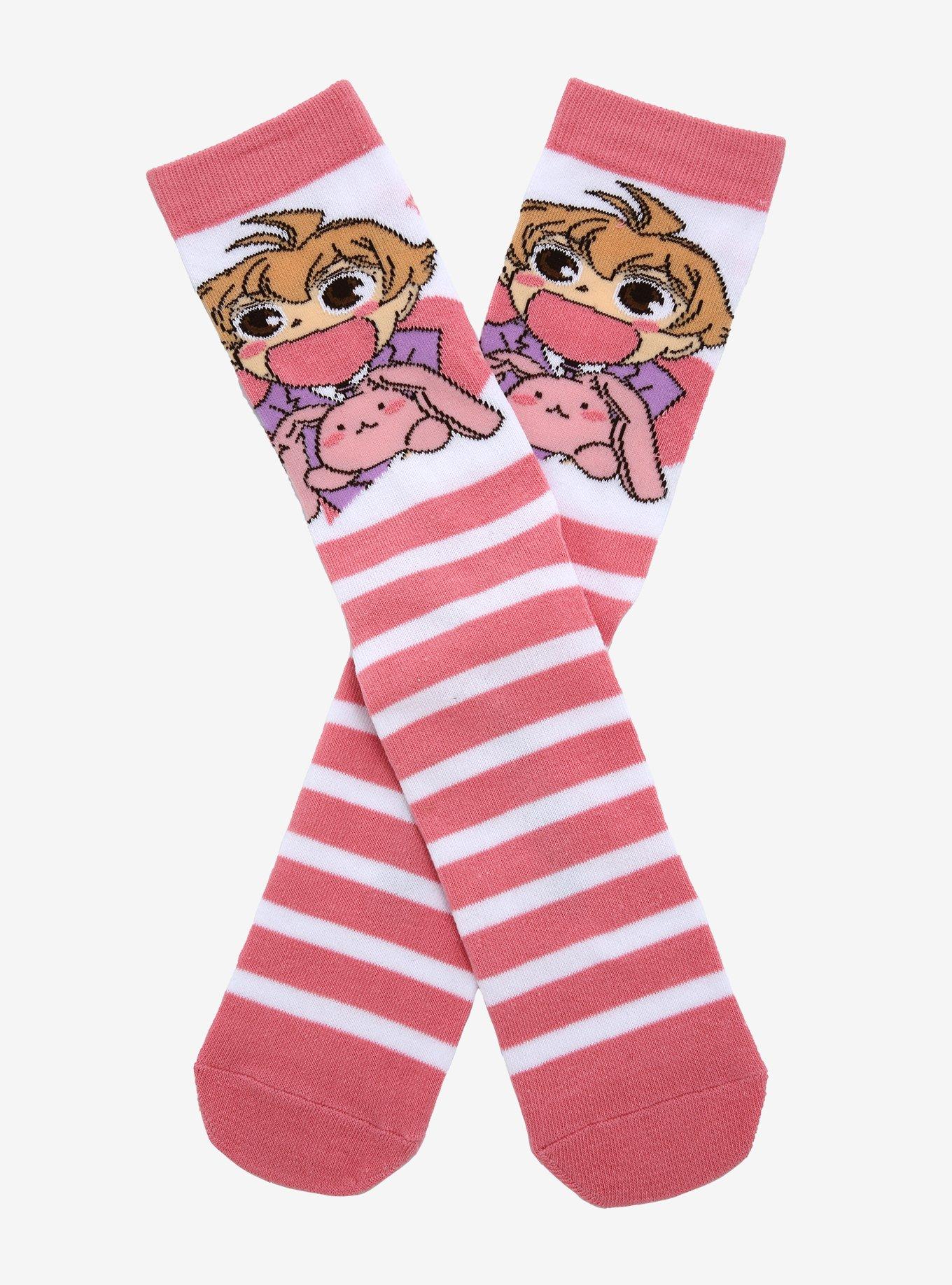 Ouran High School Host Club Honey Usa-Chan Stripe Crew Socks, , hi-res