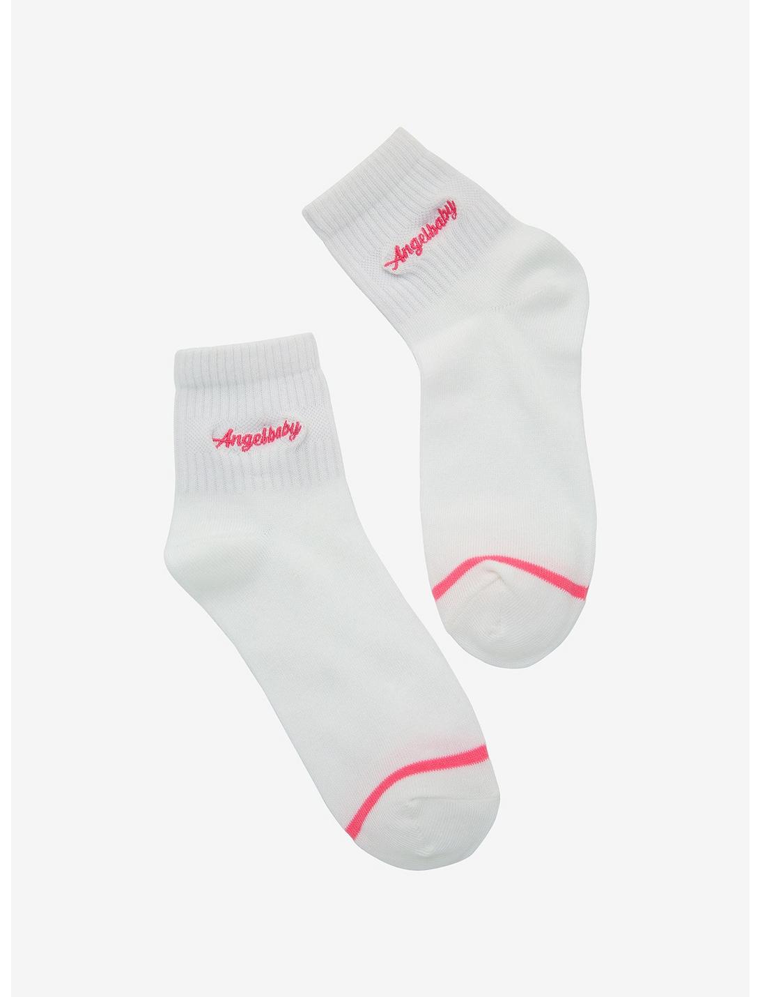 Angelbaby Embroidered Ankle Socks, , hi-res