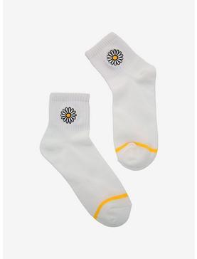 Daisy Embroidered Ankle Socks, , hi-res