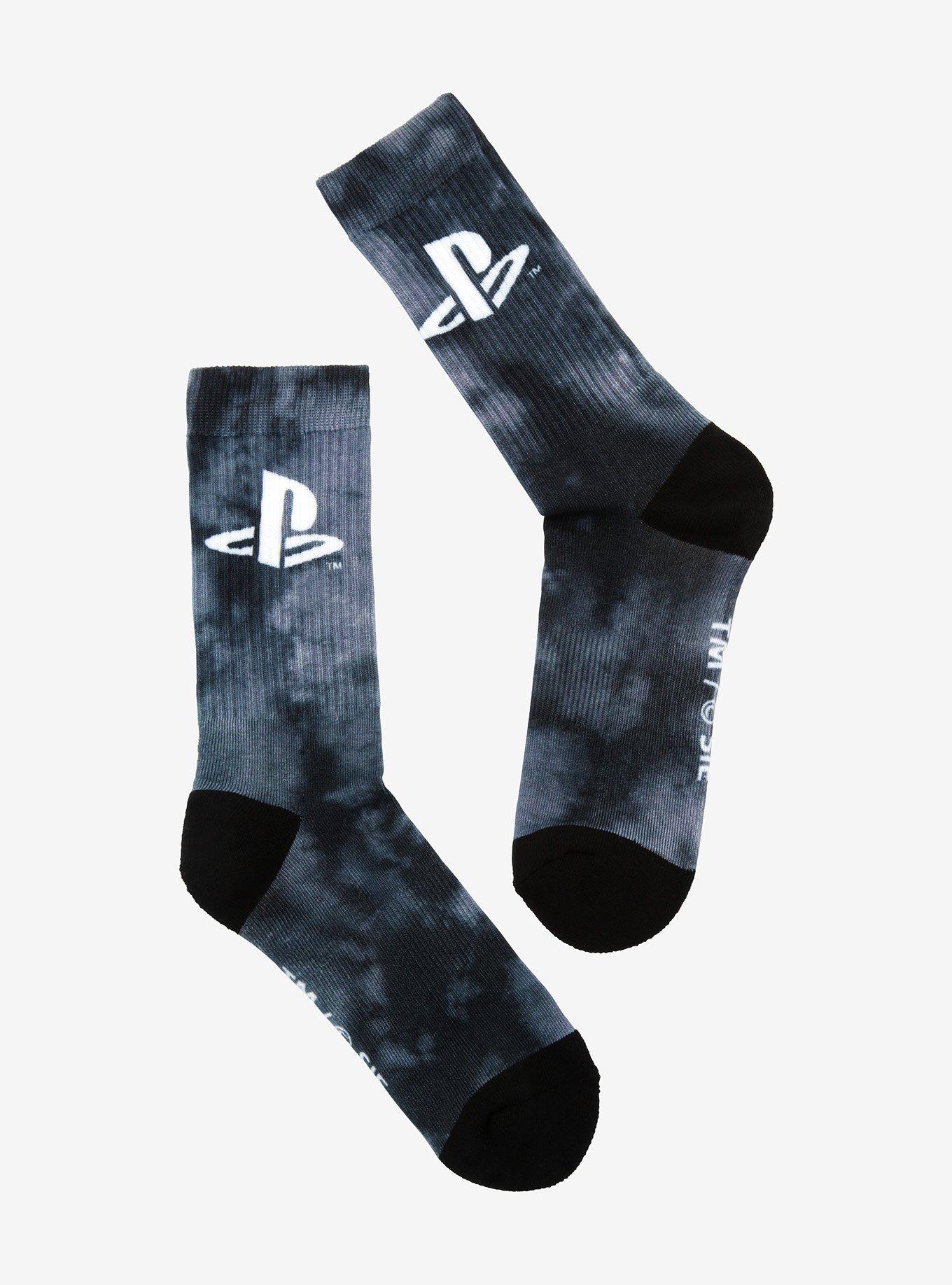 PlayStation Grey Wash Crew Socks, , hi-res