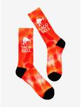 Taco Bell Logo Orange Wash Crew Socks, , hi-res
