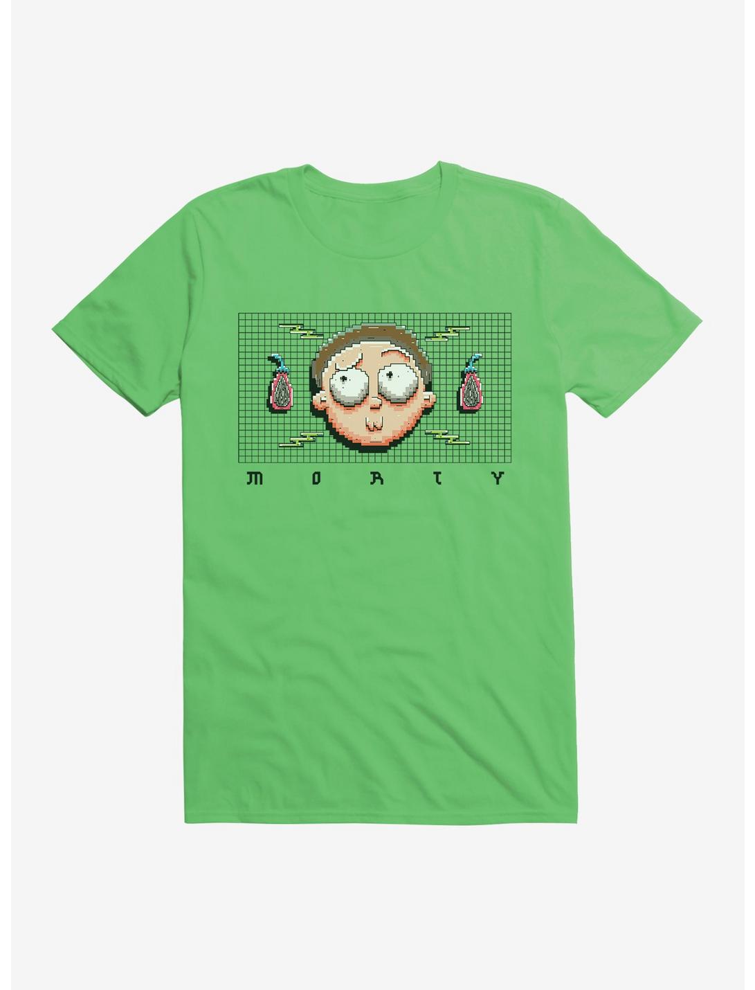 Rick And Morty 8-Bit Morty T-Shirt, KELLY GREEN, hi-res