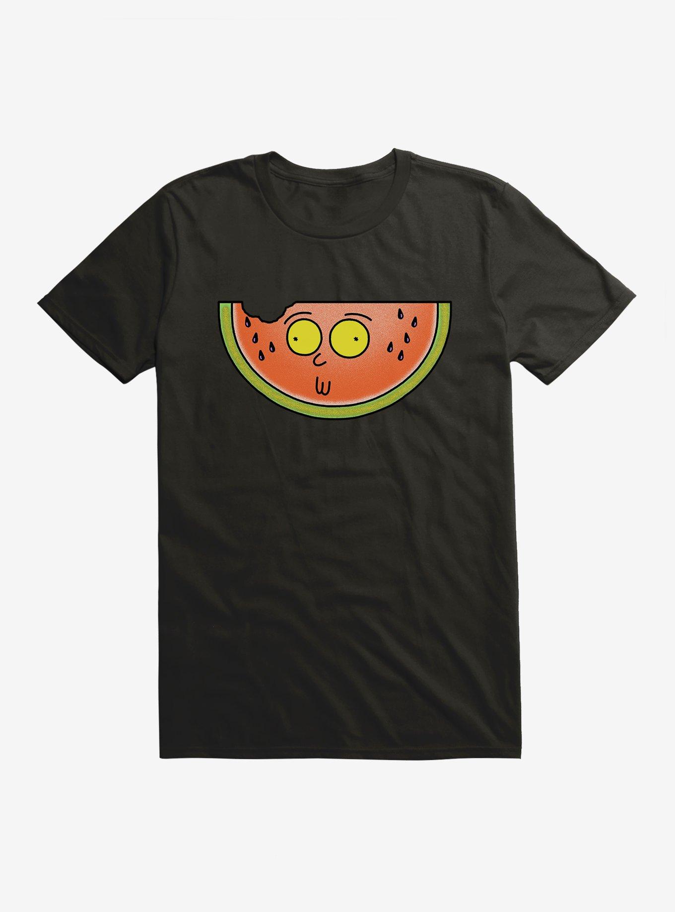 Rick And Morty Watermelon Morty T-Shirt, BLACK, hi-res
