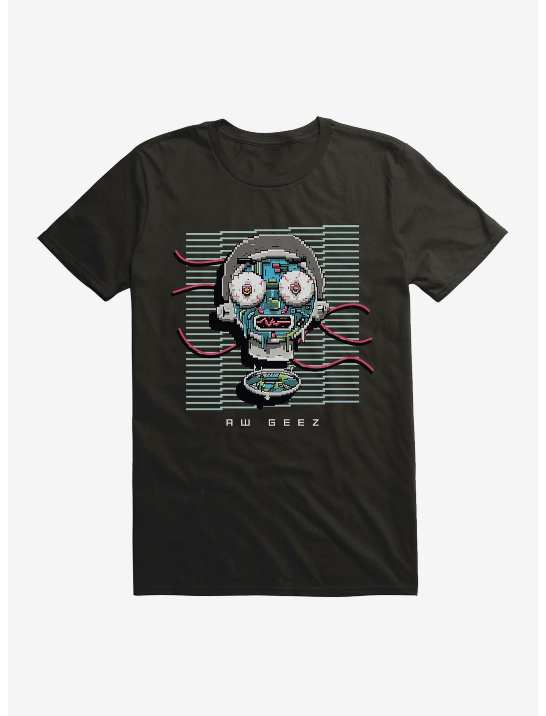 Rick And Morty Aw Geez T-Shirt, BLACK, hi-res