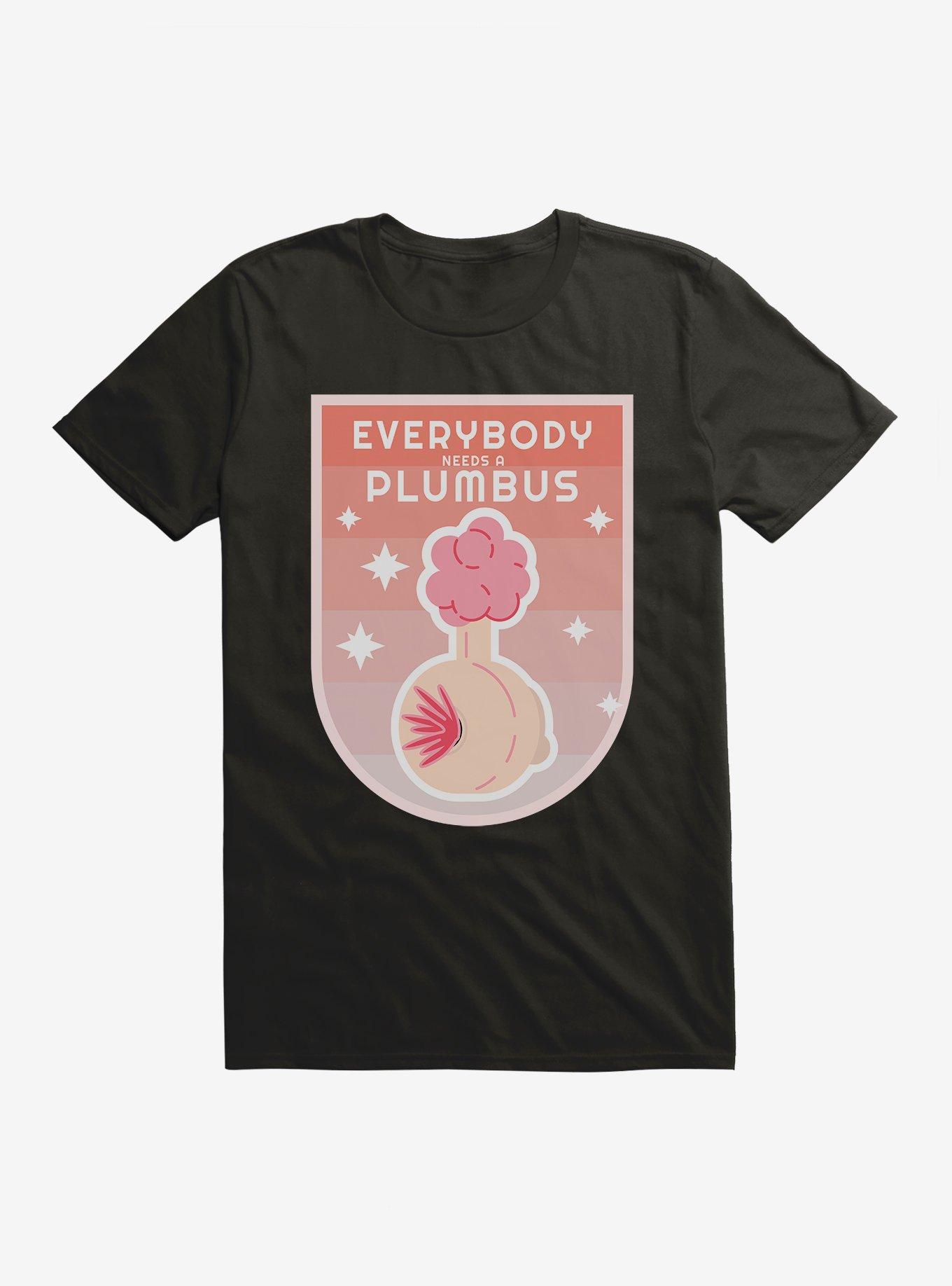 Rick And Morty Everybody Needs A Plumbus T-Shirt, BLACK, hi-res