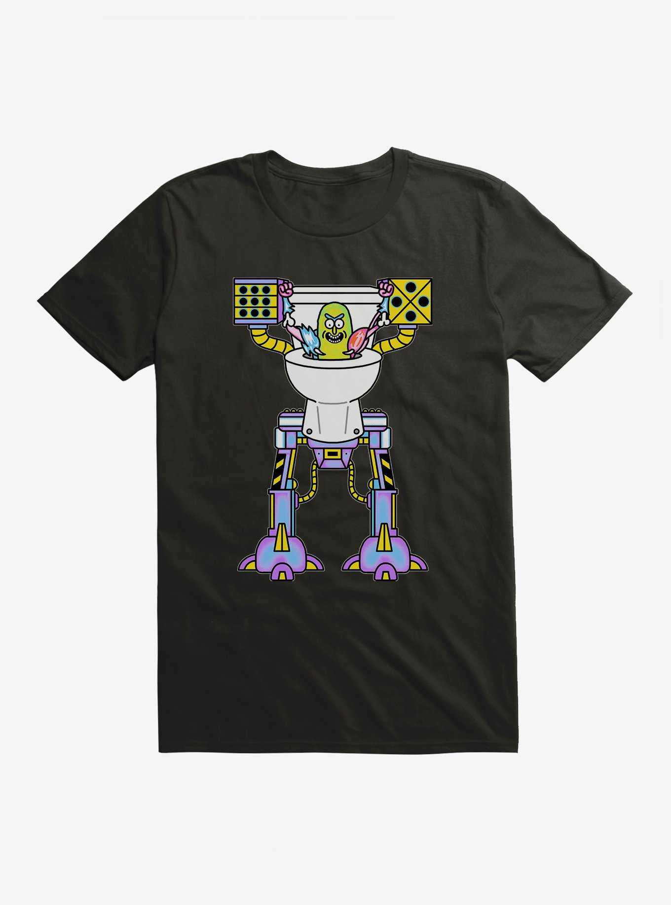 Rick And Morty Neon Pickle Robot T-Shirt, , hi-res