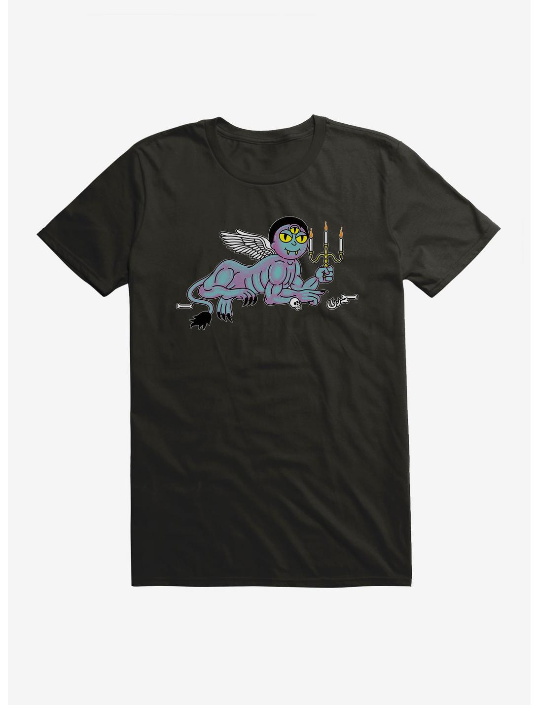 Rick And Morty Sphynx Morty T-Shirt, BLACK, hi-res