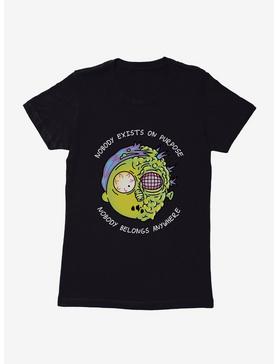 Rick And Morty Nobody Exists On Purpose Womens T-Shirt, , hi-res