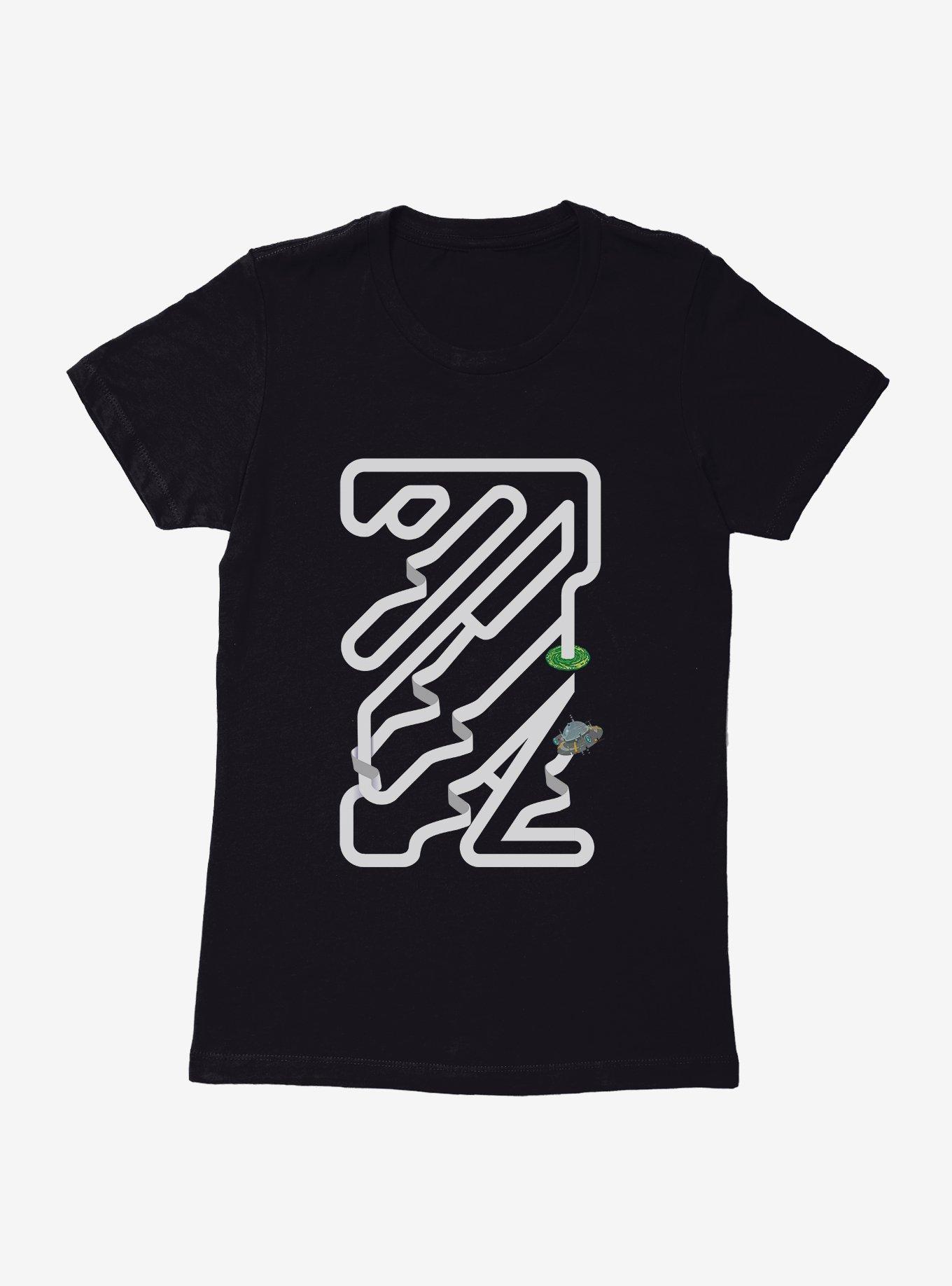 Plus Size Rick And Morty Portal Glitch Womens T-Shirt, , hi-res