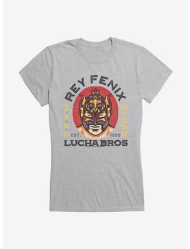 Masked Republic Legends Of Lucha Libre Zero Miedo Rey Fenix Girls T-Shirt, HEATHER, hi-res