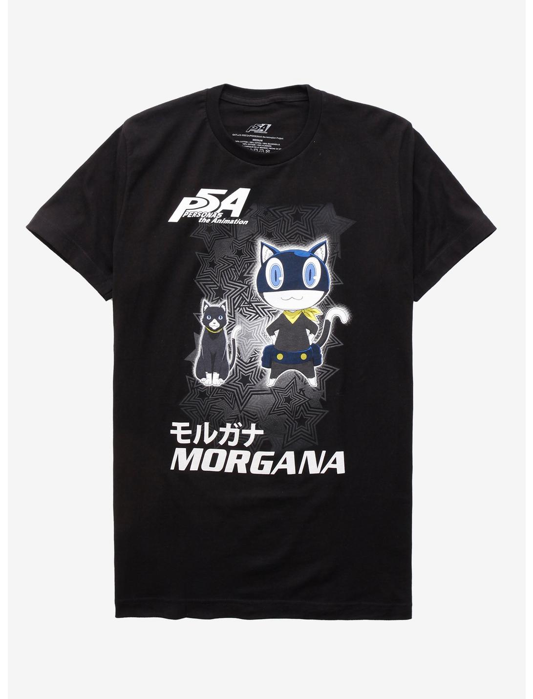 Persona 5: The Animation Morgana T-Shirt, BLACK, hi-res