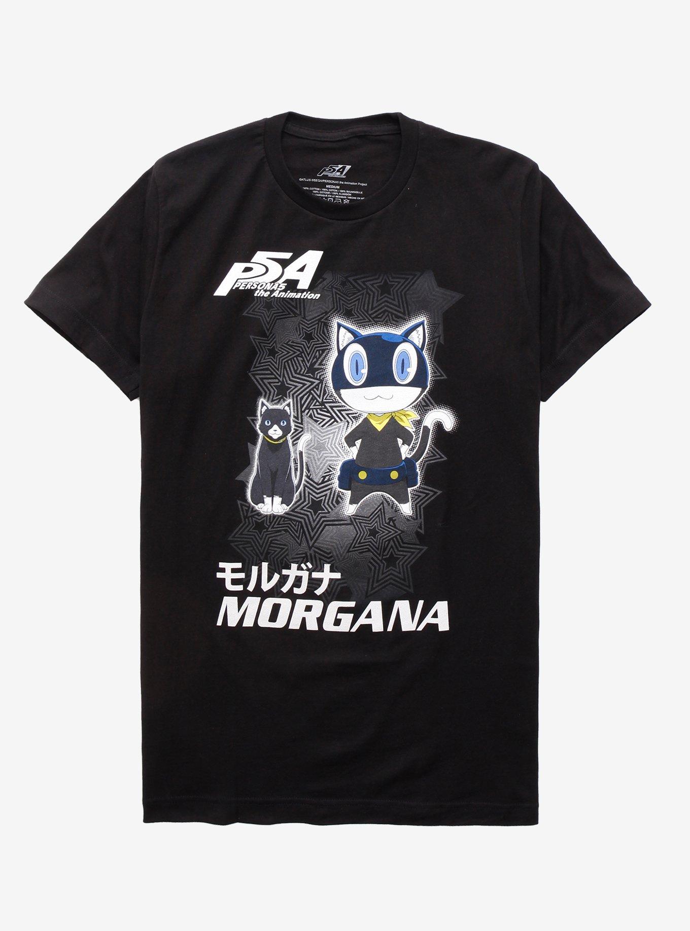 Persona 5: The Animation Morgana T-Shirt, BLACK, hi-res