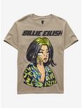 Billie Eilish Colorful Anime Portrait T-Shirt, NATURAL, hi-res